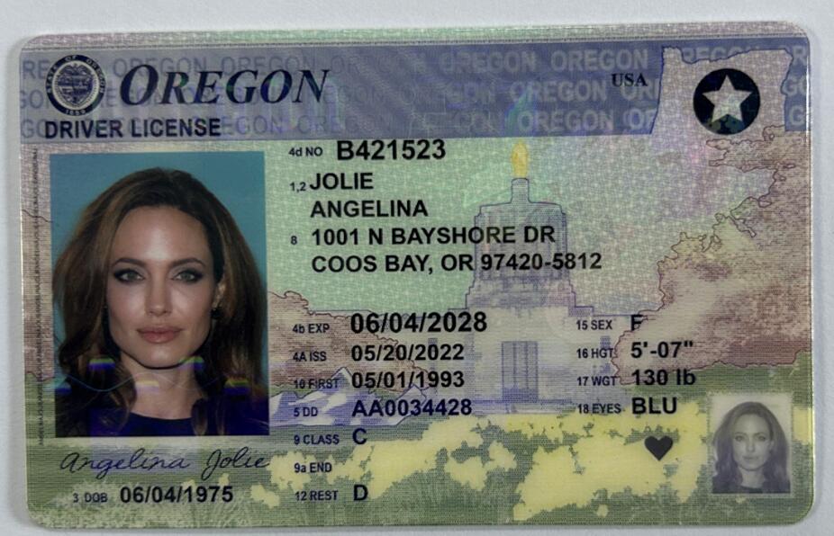 Fake Driving License - Oregon